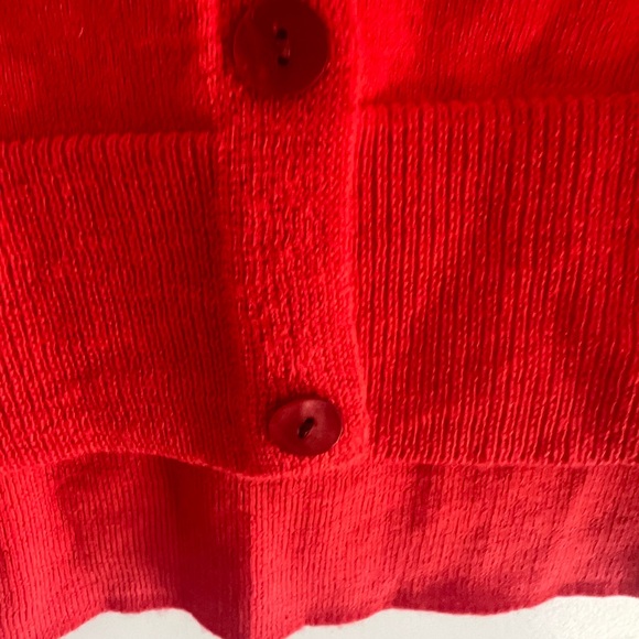 Eileen Fisher 100% Merino Wool Red Cardigan XL - Picture 3 of 9